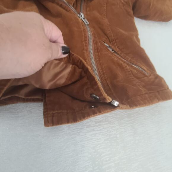 Ten Sixty Sherman ladies moto corduroy retro vibes jacket brown Size xs Hippie - Picture 6 of 10